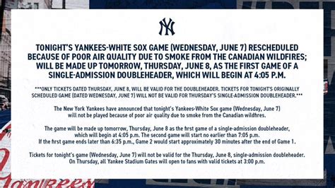 Breaking911 On Twitter New Mlb Postpones Yankees White Sox Game Over