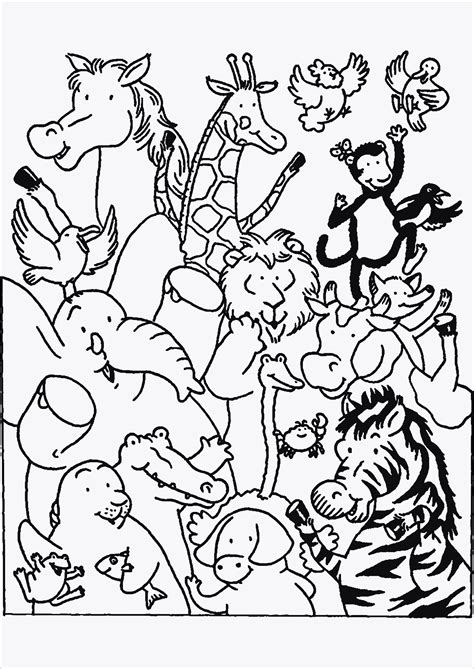 Ausmalbild Tiere Zoo Kostenlose Malvorlagen Images