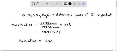 SOLVED A 0 5914 G Sample Of A Pure Soluble Chloride Compound Is