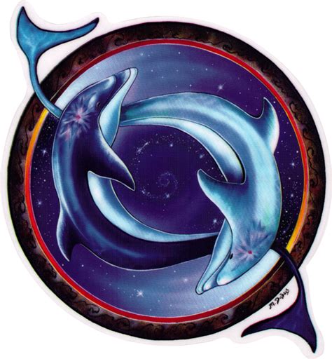 Yin Yang Dolphin Window Sticker Decal Peace Resource Project