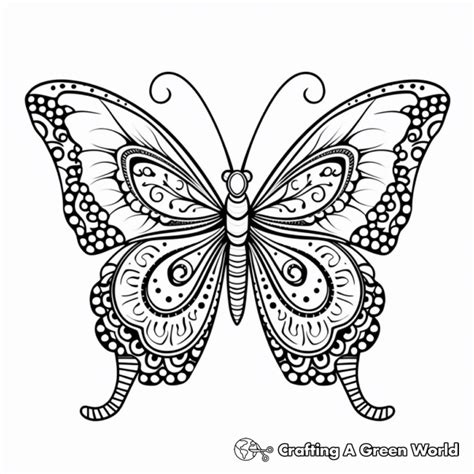 Butterfly Mandala Coloring Pages Free And Printable