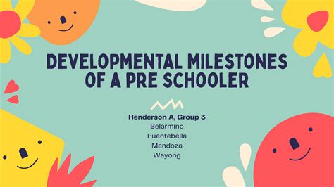 Solution Preschooler Developmental Milestones Studypool