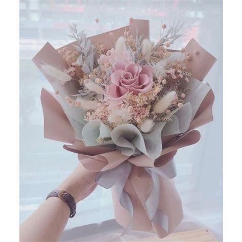 Jual Dried Flower Bouquet Buket Bunga Depok Buket Bunga Wisuda Bunga