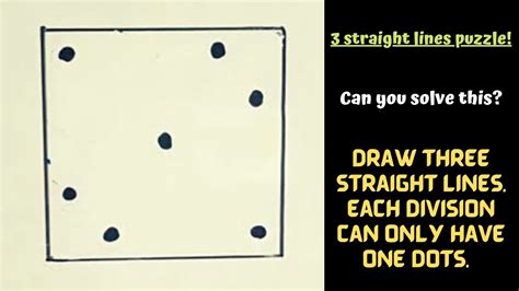 3 Lines Puzzle3 Line Problemcan You Solve Thisdraw 3 Lines Each