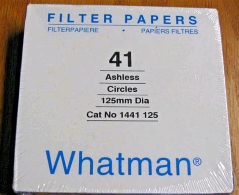 Jual Whatman 1441 125 Filter Papers No 41 Dia 125 Mm Kertas Saring Di