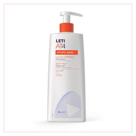 Leti AT 4 Leche Corporal Frasco x 250 mL Farmacia Dermatológica Quito