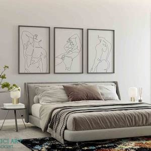 Minimalist Man Nude Printable Set Of Nude Line Art Male Naked Art Prints Gay One Line Drawing