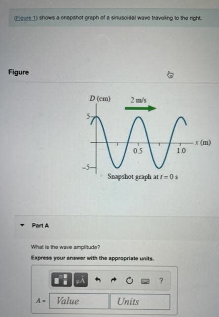 Solved Shows A Snapshot Graph Of A Sinusoidal Wave Traveling