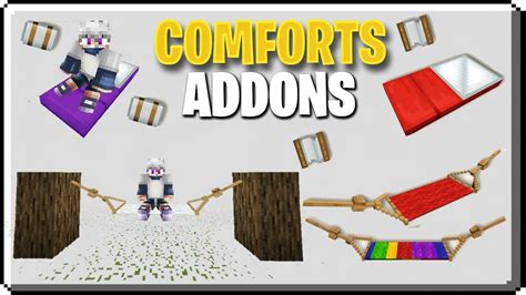 COMFORTS ADDON Para MINECRAFT PE BE 1 14 60 HAMACAS Y SACOS De DORMIR