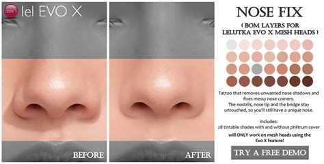 nose fix lelutka evo   flf bom layers  lelutka ev flickr