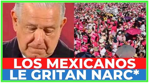 AMLO Se ENC BRONA Porque MILES Le GRITAN AFUERA De PALACIO NACIONAL