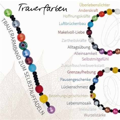 Trauerarmband Perlenset zum Selberfädeln Vier Türme Onlineshop