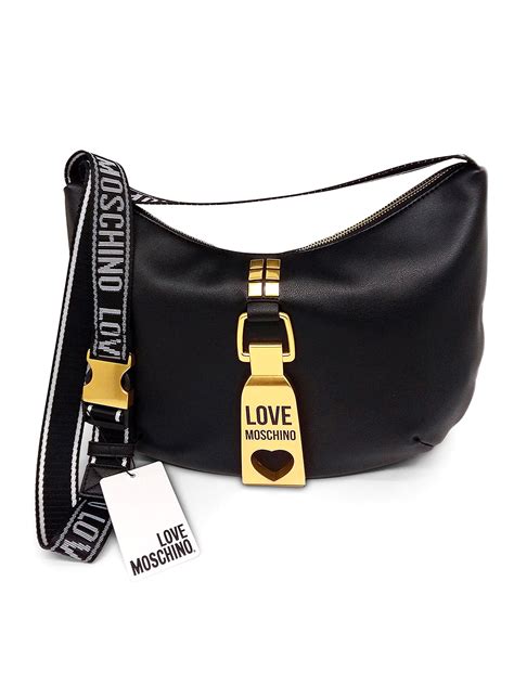 Love Moschino Borsa Con Placca Logo Metallica Borse A Spalla