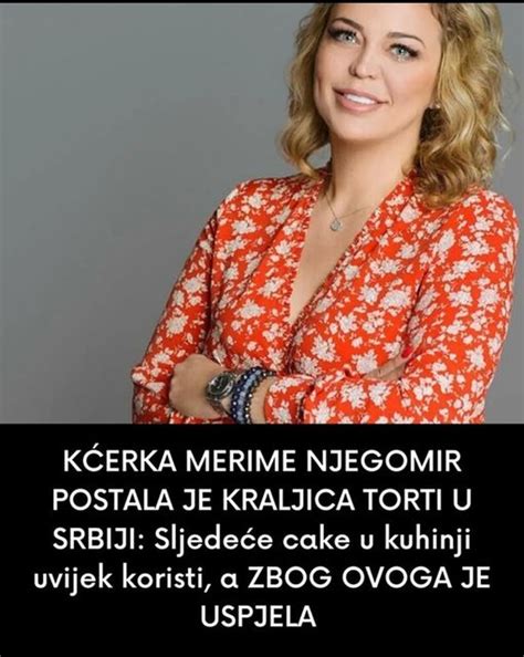 Erka Merime Njegomir Postala Je Kraljica Kola A Srbije U Kuhinji Uvek