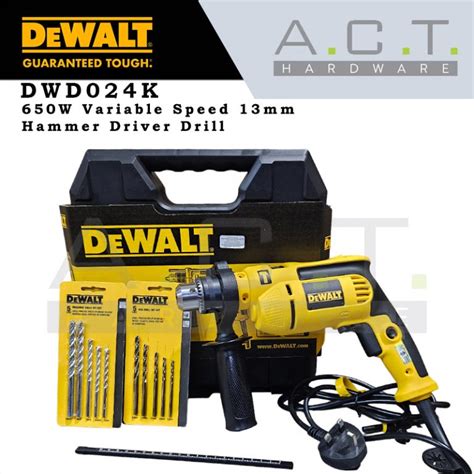 Dewalt Dwd K Hammer Drill Driver Mm Variable Speed W A C T