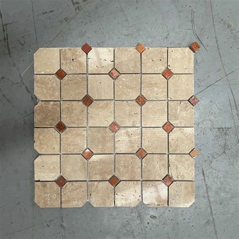 Travertine Octagon Marble Mosaic Tiles Fast Delivery Starel Stones