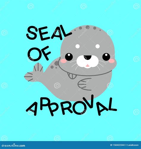 Cartoon Seal Of Approval Stock Vector Illustration Of Animal 150422344