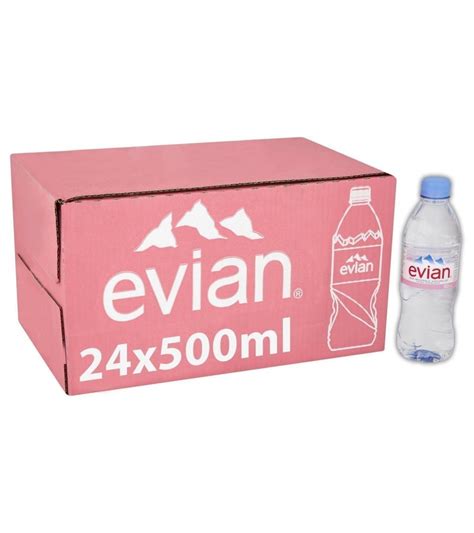 Evian Natural Mineral Still Water 24x500ml