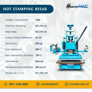 Cara Menggunakan Mesin Hot Stamping Foil Monster Mac