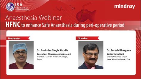 Anesthesia Webinar Hfnc To Enhance Safe Anaesthesia During The Peri