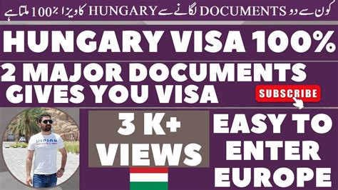 Hungary Visa 100 2 Major Documents Complete Guidline Visa Details