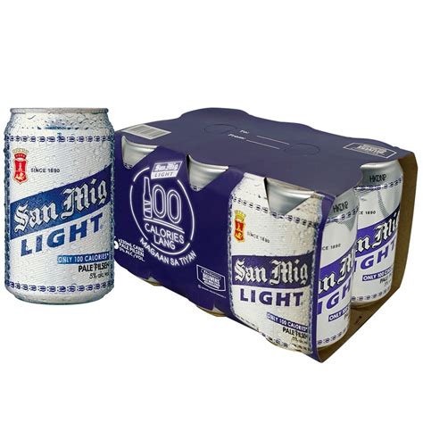 San Mig Light Pale Pilsen 6 X 330ml Shopee Philippines