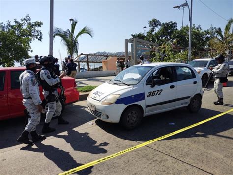 Hieren A Balazos A Taxista Sobre La Costera En Acapulco