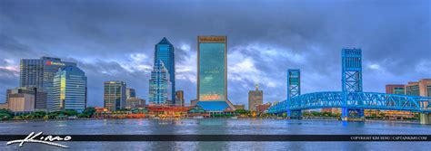 Jacksonville Skyline Florida Duval County Panorama