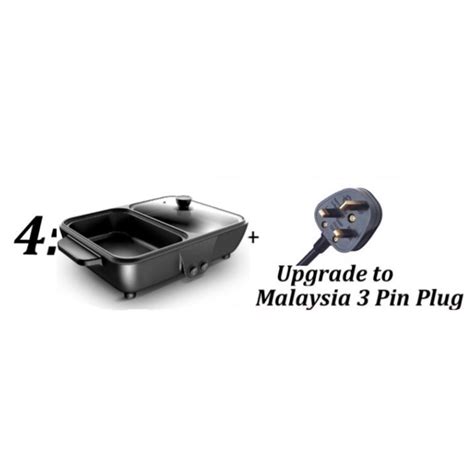 Teppanyaki Electric BBQ Grill Pan Steamboat Hot Pot Shabu Shabu BBQ Hotpot Pangrill Shopee