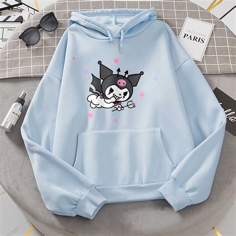 Kuromi X My Melody Hoodie Harajuku Hoodies Japanese Anime Etsy