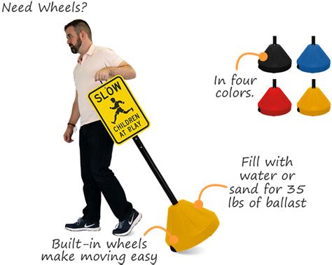 Sign Bases - Rubber, Metal, and Portable Sign Bases