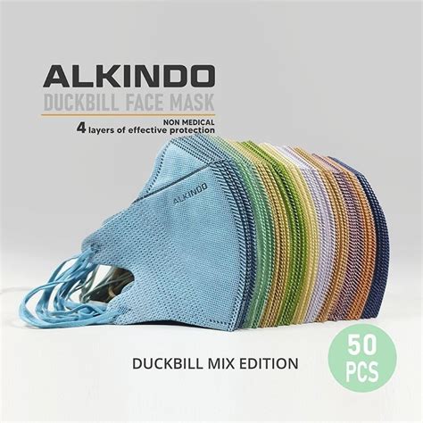 Jual ALKINDO Masker Duckbill 4Ply Premium Isi 50 Pcs Model Sensi