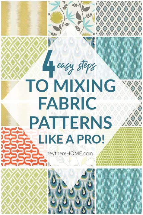 How To Mix Fabric Patterns Like A Pro In Easy Steps Mixing Fabrics