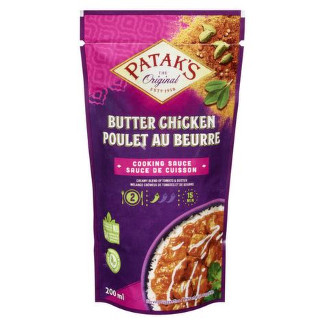 Patak S Butter Chicken Cooking Sauce For 2 Save On Foods