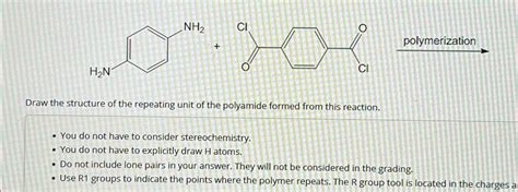 Solved Draw The Structure Of The Repeating Unit Of The Chegg