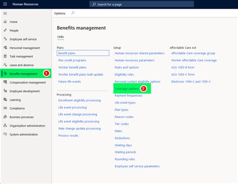 D Hr Benefits Management Step Coverage Options And Payment