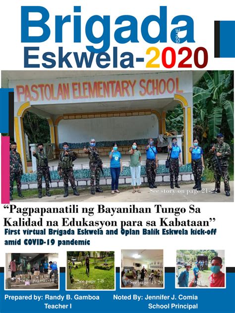 Brigada Eskwela Cover Page