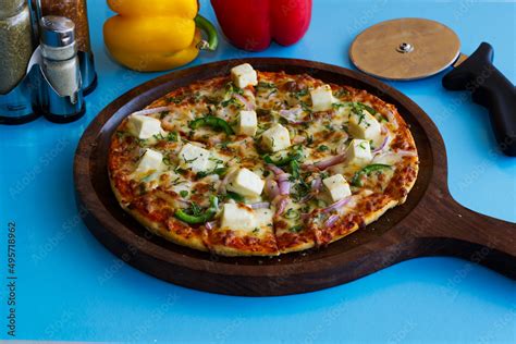 Paneer Pizza Stock Photo | Adobe Stock