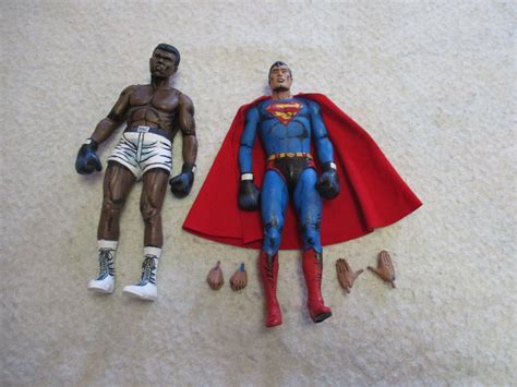 Mavin Superman Vs Muhammad Ali Action Figure Cassius Clay Figure