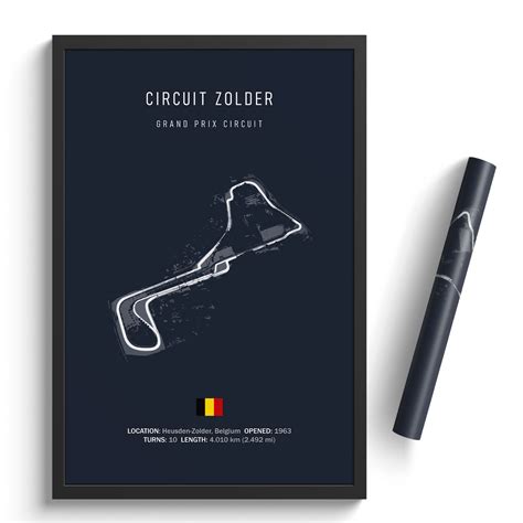 Circuit Zolder - Racetrack Print | Illustrated Tracks | Reviews on Judge.me