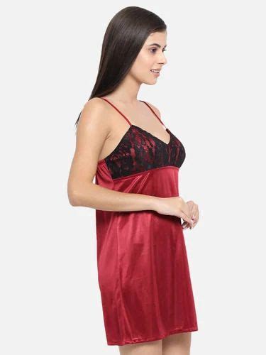 Hot Bridal Honeymoon Babydoll And Bikini Dress Maroon B Ac At Rs