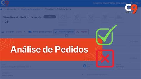 Como Fazer An Lise De Pedidos No Erp C Digital Youtube