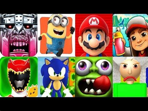 Temple Run Minion Rush Super Mario Sonic Subway Surfers Power Rangers