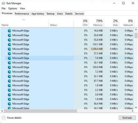 Windows 11 Task Manager Displays Tab Title Icon For Microsoft Edge