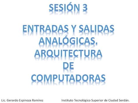 Pdf Sesion Entradas Y Salidas Anal Gicas Pdf Dokumen Tips
