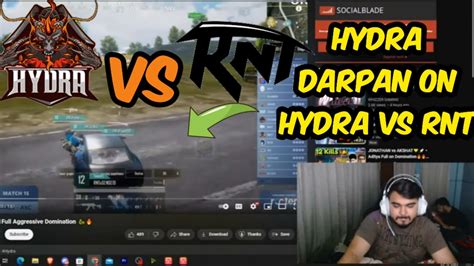 HYDRA DARPAN ON HYDRA VS RNT BGMI YouTube