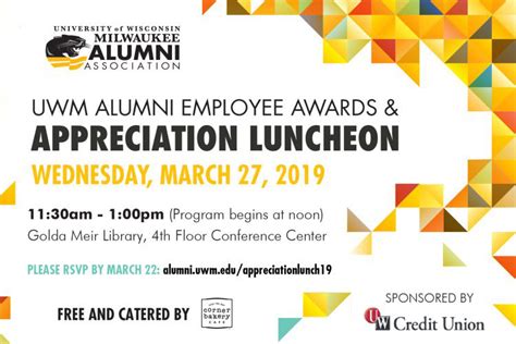 UWM Alumni Employee Awards set for March 27