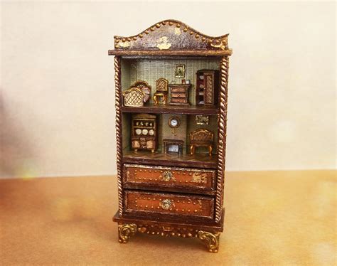 Dollhouse Miniature Cabinet 112 Etsy