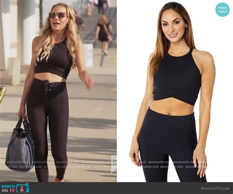 Wornontv Jackies Black Crop Top And Leggings On The Real Housewives