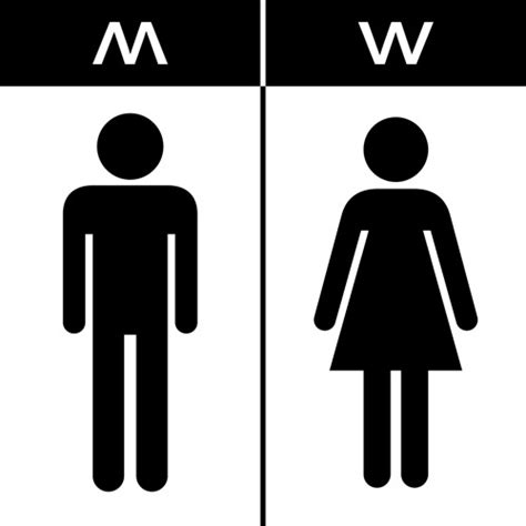 Vector Toilet Sign Man And Woman Design Vectors Images Graphic Art